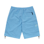 Lowercase Long Nylon Shorts - Light Blue