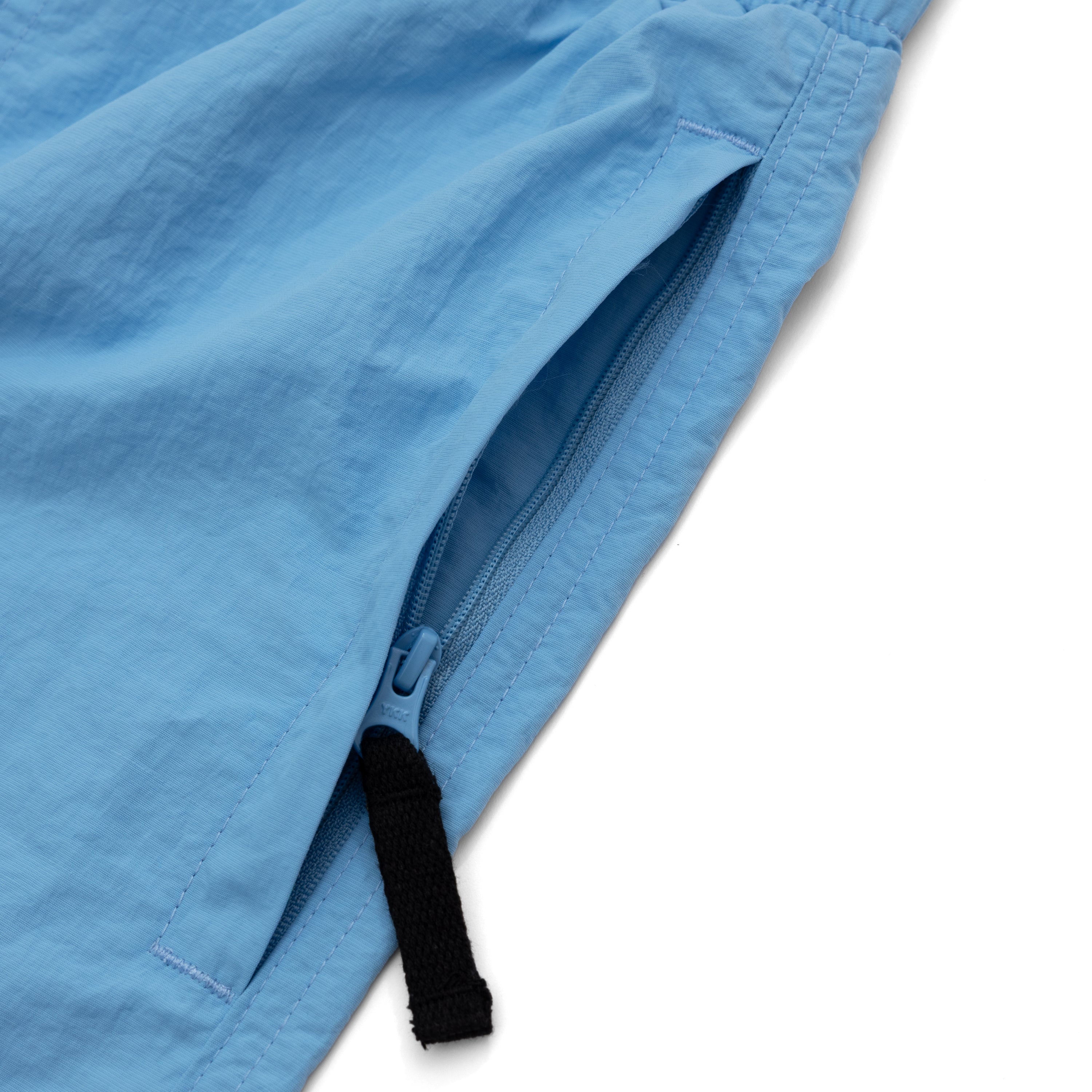 Lowercase Long Nylon Shorts - Light Blue