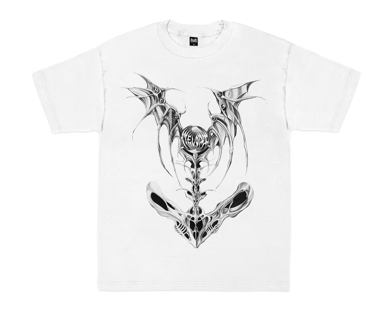 EC MELODI - EXOSKELETON TEE - white