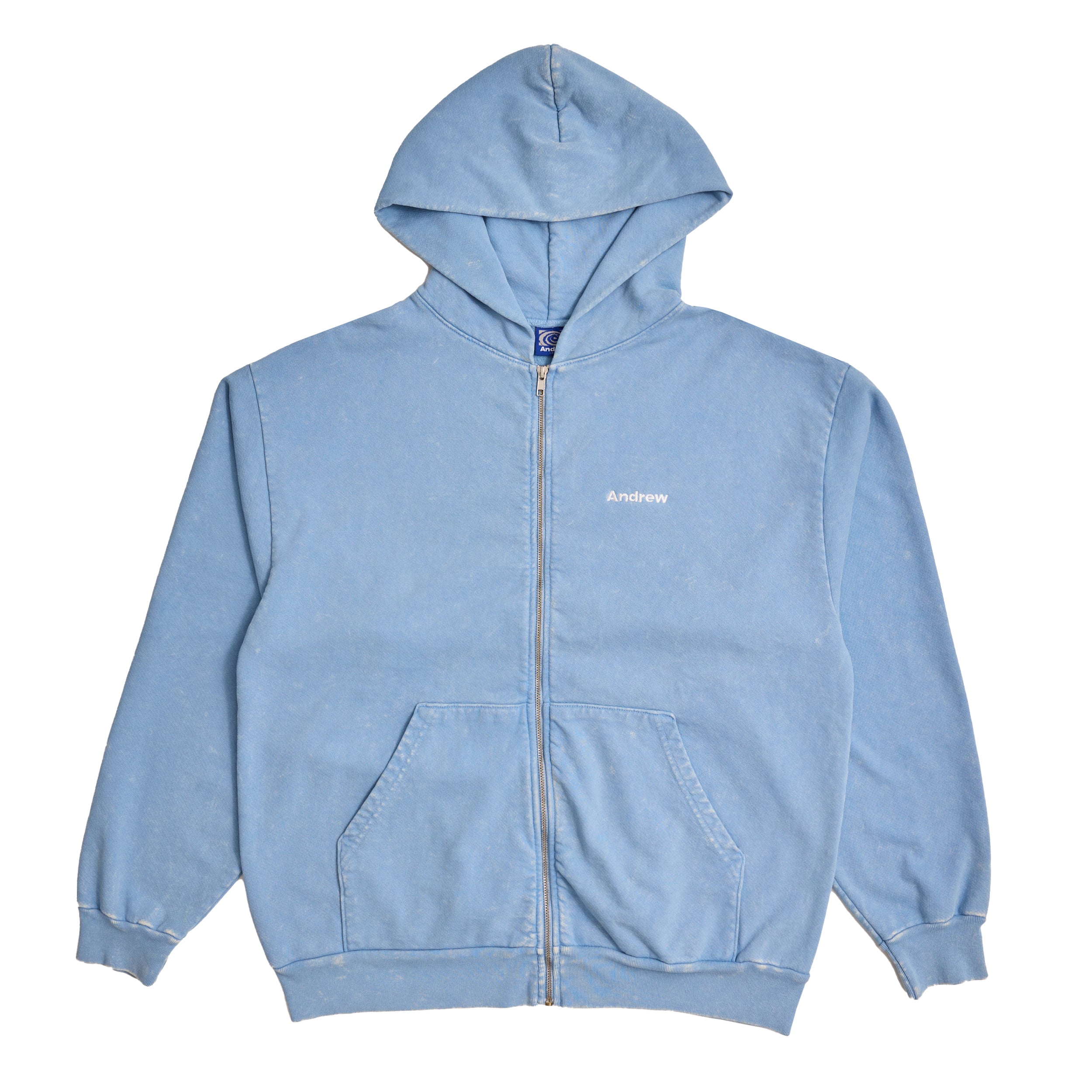 Mineral Wash Hoodie - Baby Blue