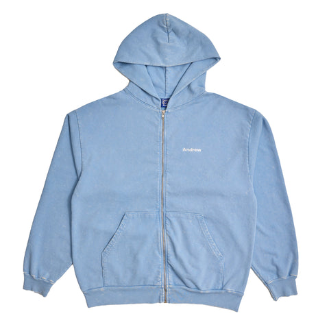 Mineral Wash Hoodie - Baby Blue