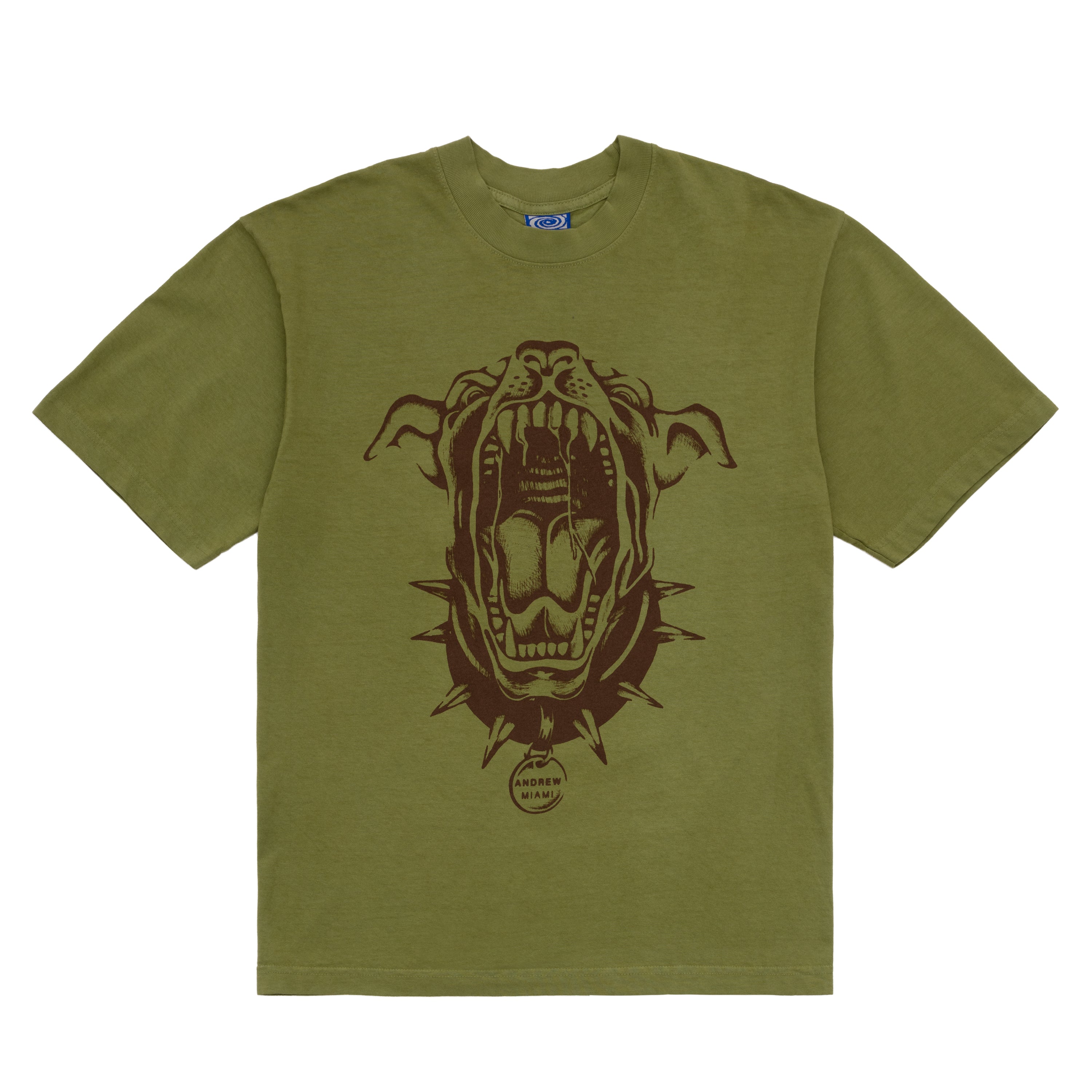 He Don't Bite Tee - Drab
