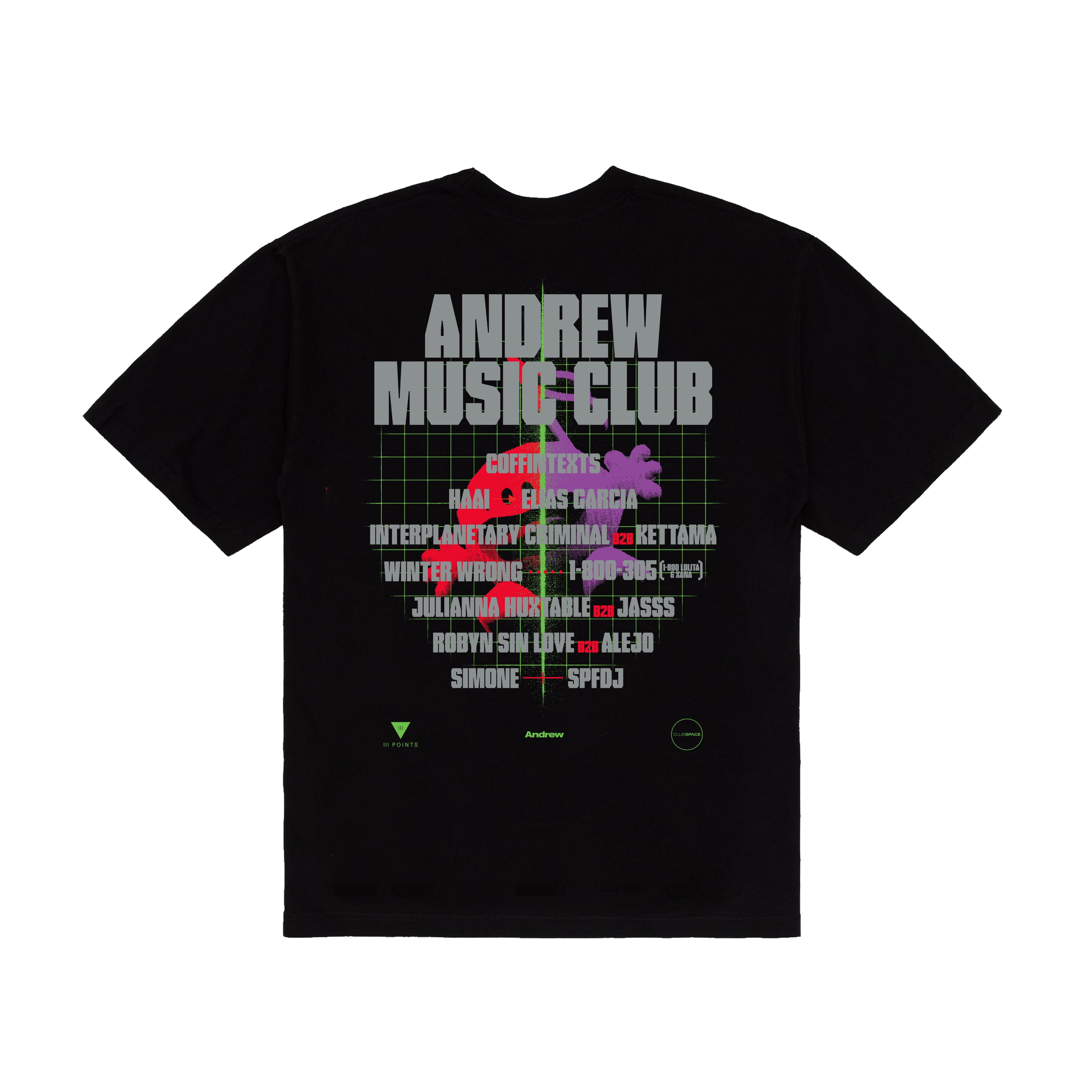 AMC '25 Black Tee - Headphones