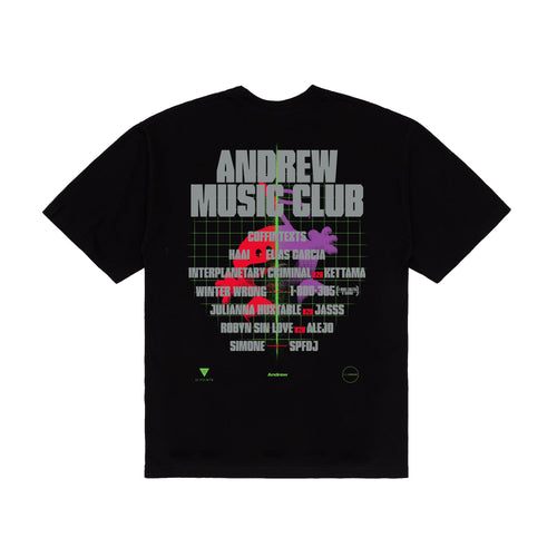 AMC '25 Black Tee - Headphones