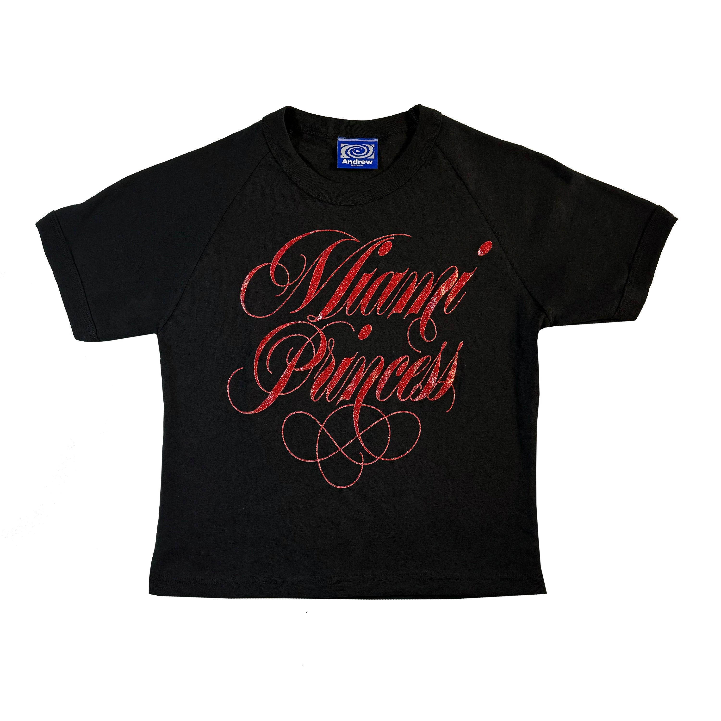 Andrew - Miami Princess Baby Tee (Black)