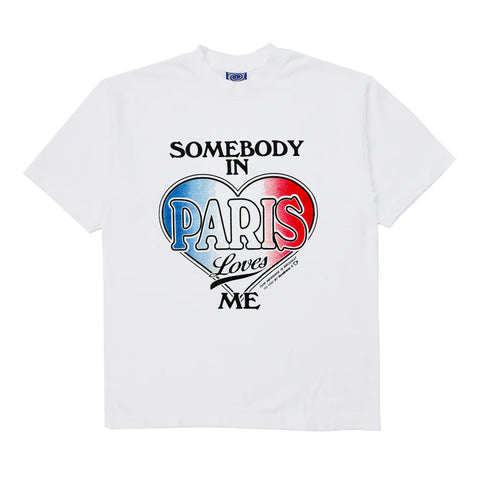 Somebody in Paris Tee - White